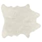 9th & Pike&#40;R&#41; Super Soft Off White Faux Hide Area Rug - image 1