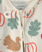 Baby Unisex (NB-9M) Thanksgiving 2-Way Zip Pajamas - image 3