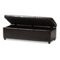 Baxton Studio Full Leather Storage Bench Ottoman - image 5