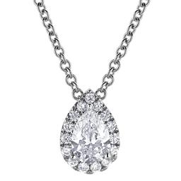 Nova Star(R) 14kt. White Gold 3/8ctw. Lab Grown Diamond Pendant
