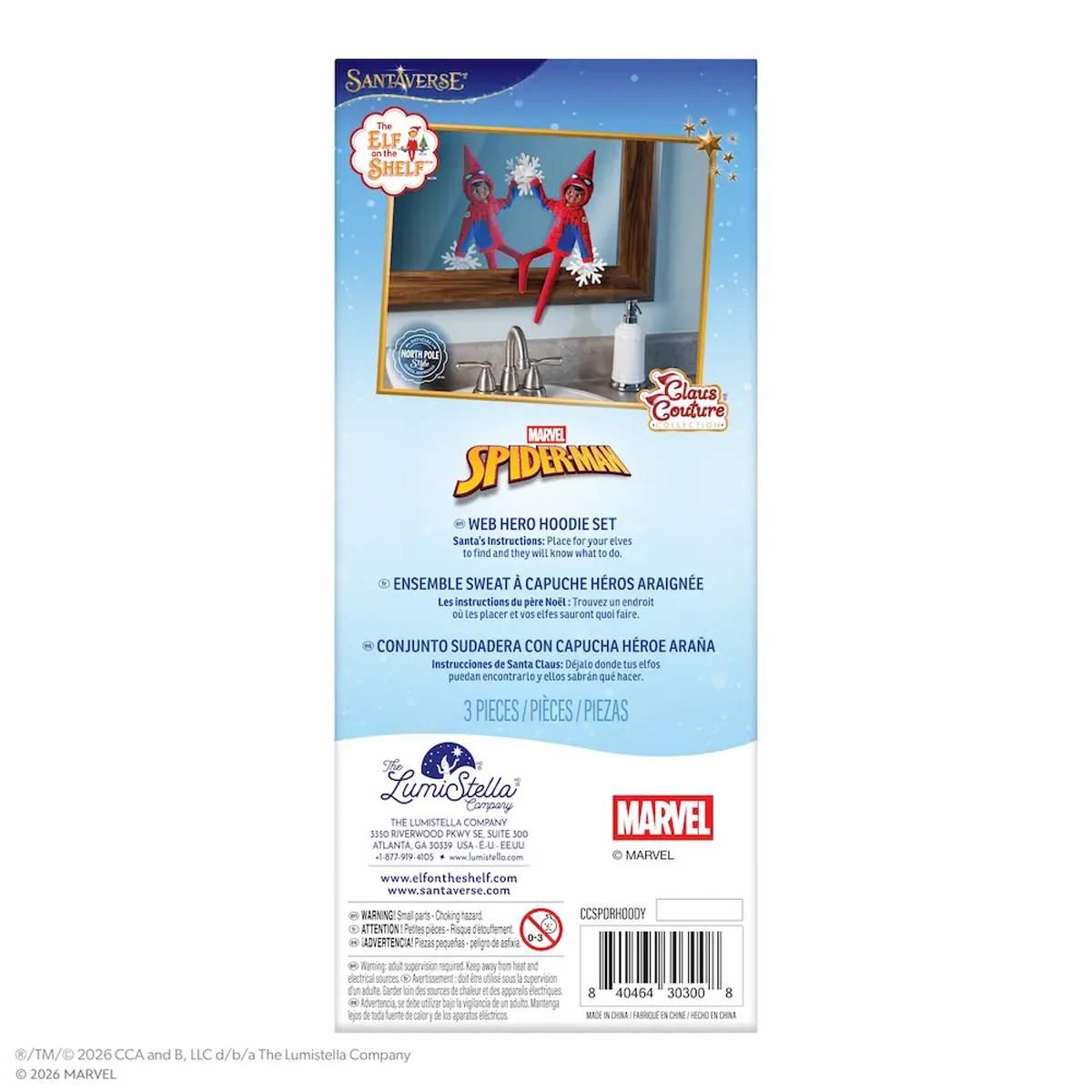 The Elf on the Shelf® Claus Couture Spider-ManWeb Hero Hoodie Set