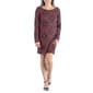 Womens 24/7 Comfort Apparel Geo Print Short Sleeve Sweater Dress - image 1