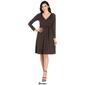 Womens 24/7 Comfort Apparel Long Sleeve Belted Dress - image 5