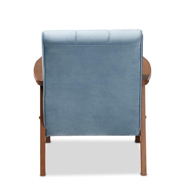 Baxton Studio Asta Mid-Century Wood Armchair