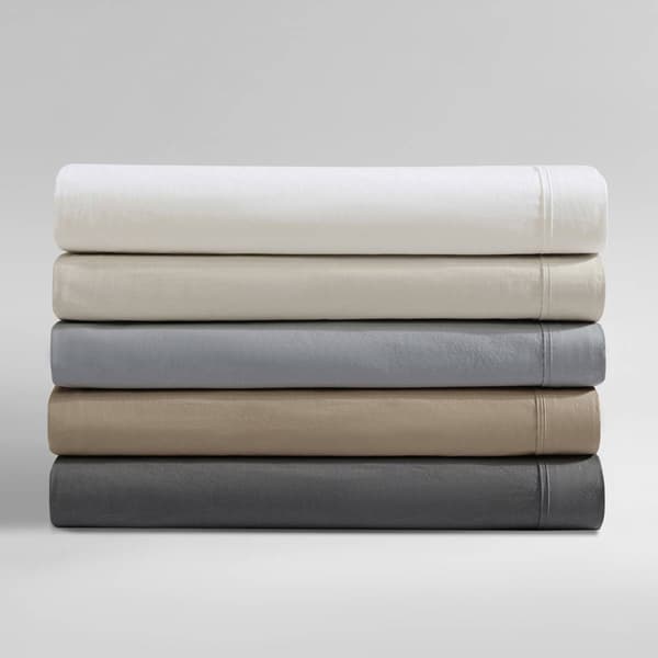Calvin Klein Washed Percale Cotton 4pc. 200 TC Sheet Set