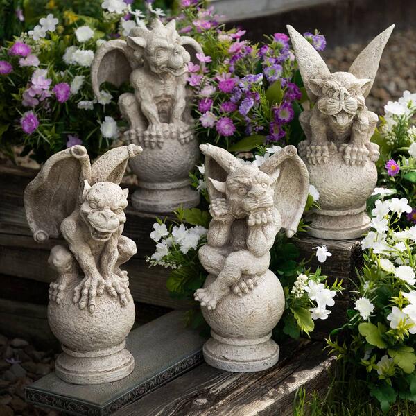 Northlight Seasonal Gargoyles Garden Statues - Set of 4 - image 