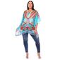 Plus Size White Mark Floral Short Caftan Tunic - image 4