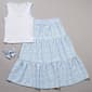 Girls (7-16) No Comment Bow Tank w/ Tiered Maxi Skirt - image 2