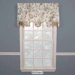 Abigail Print Lined Scallop Valance - 70x17