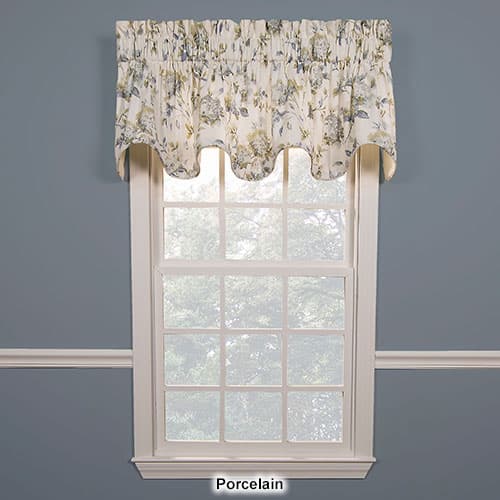 Abigail Print Lined Scallop Valance - 70x17