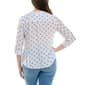 Plus Size Zac & Rachel 3/4 Roll Tab Sleeve Star Blouse - image 2