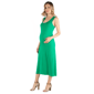 Plus Size 24/7 Comfort Apparel Racerback Maternity Maxi Dress - image 2