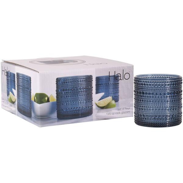 Home Essentials Halo 13oz. Cobalt Double Old Fashioned Glasses - image 
