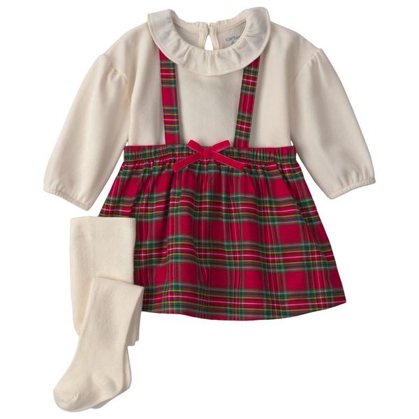 Baby Girl (6-18M) Carter''s(R) 3pc. Plaid Christmas Dress Set