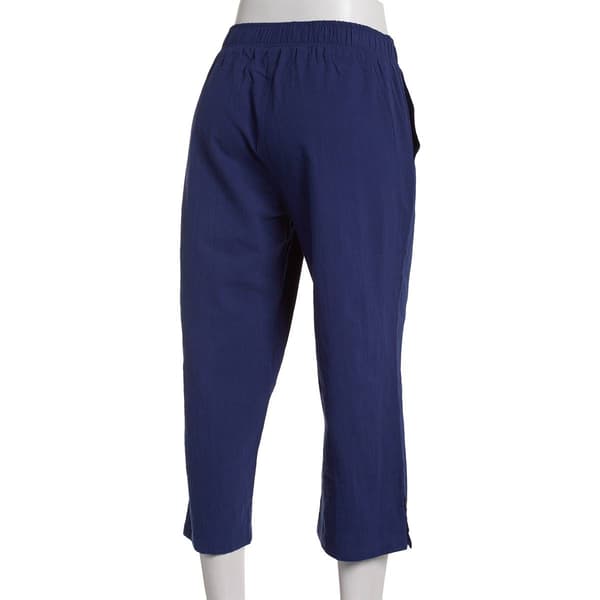 Petite Emily Daniels Cotton Sheeting Solid Capri Pants