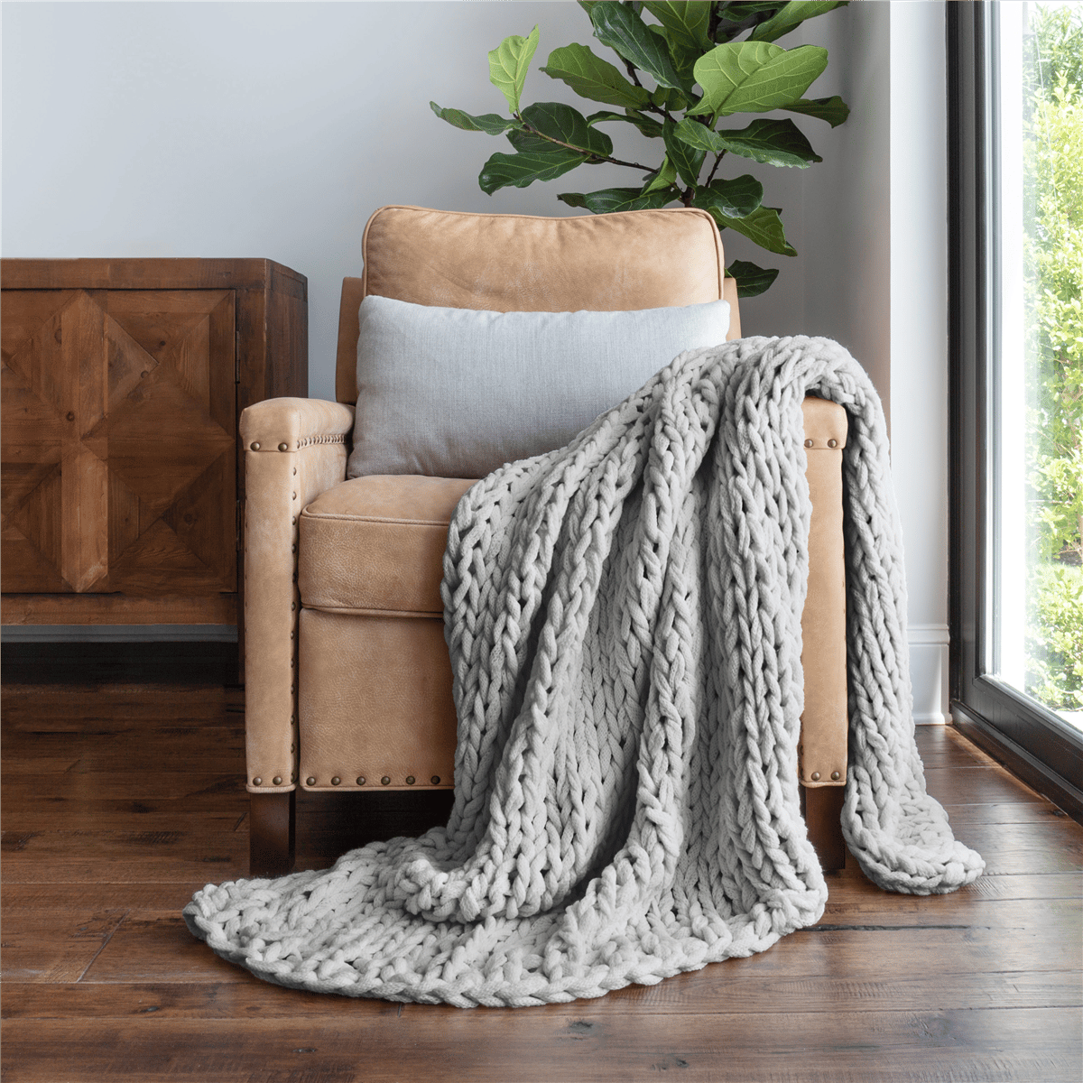 Open Video Modal for Soft Essentials Ultra Soft Chunky Knit Throw Blanket