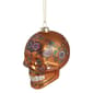 Northlight Seasonal 4in. Day of the Dead Glass Skull Ornament - image 2