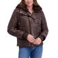 Womens Kensie Short Puffer Jacket With Faux Fur Collar - image 1