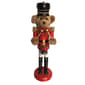 Santa's  Workshop 14in. Teddy Bear Drummer Nutcracker - image 1