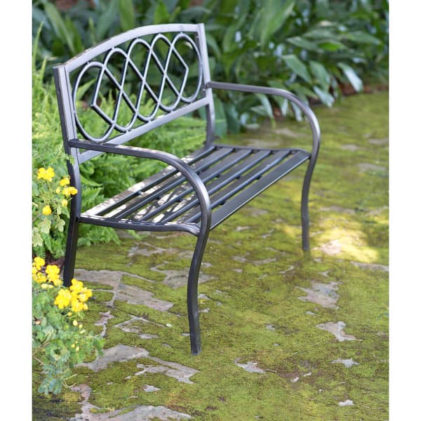 Evergreen Celtic Knot Garden Bench