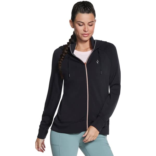 Womens Skechers Luxe Elevate Hooded Full Zip Jacket - image 