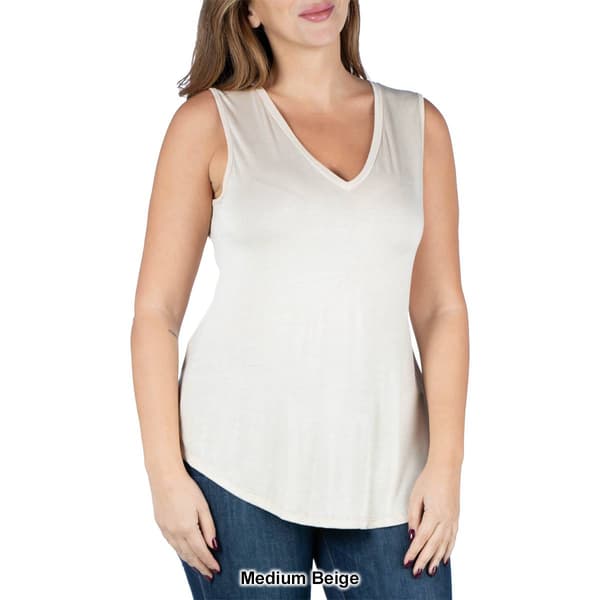 Plus Size 24/7 Comfort Apparel V-Neck Tank Top