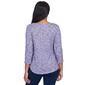 Petite Ruby Rd. Fall Wonders Space Dye Top with Ring Neck - image 2