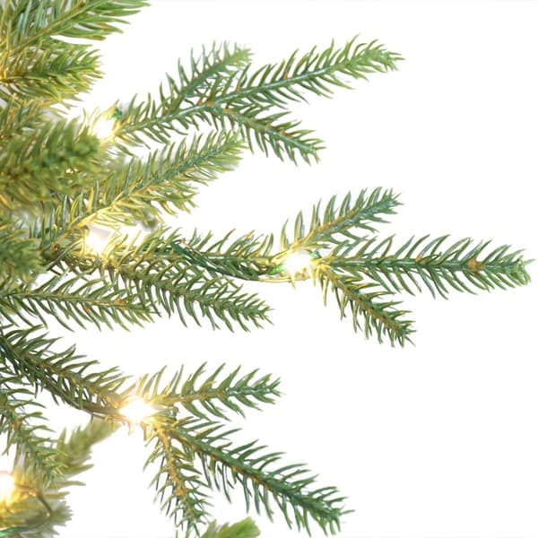 Puleo International 6.5ft. Pre-Lit Alberta Spruce Christmas Tree