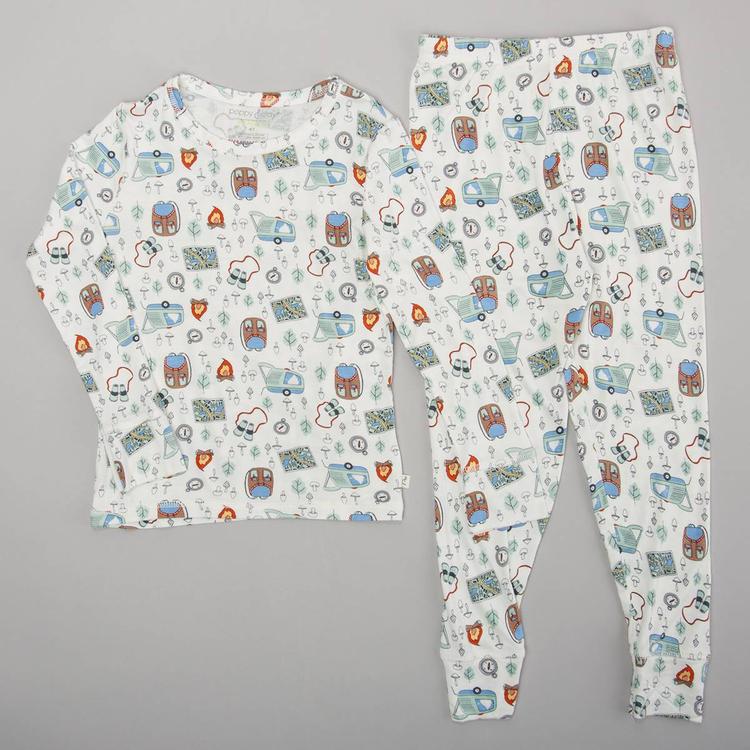 Toddler Boy Poppy & Clay Camping Bamboo Pajama Set