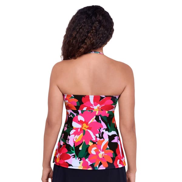 Womens American Beach Sunny Delight Flyaway Tankini Swim Top