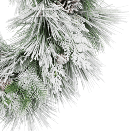 Northlight 26in. Snowy Needle Pine & Pinecone Christmas Wreath