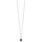 Pure Fire 14kt. White Gold Lab Created Blue Sapphire Halo Pendant - image 2