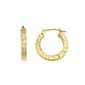 Candela 14kt. Gold 2.5x16mm Diamond Cut Hoop Earrings - image 1