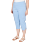Plus Size Hearts of Palm Smooth Sailing Solid Pull On Capris - image 3