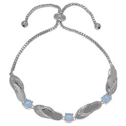 Gemstone by Gianni Argento Flip Flop Adjustable Bracelet