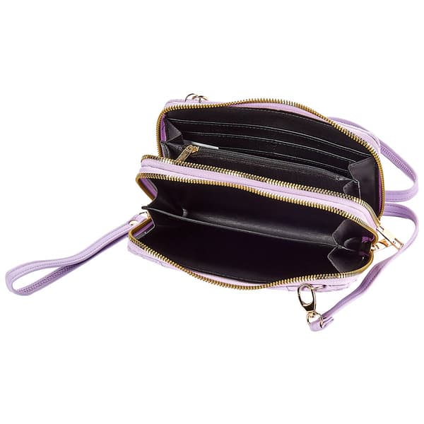 Womens Gloria Vanderbilt Daisy Quilt Crossbody Wallet