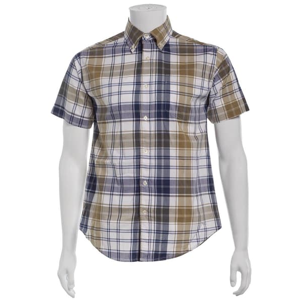 Mens Architect(R) Plaid Weekender Button Down Shirt - Blue - image 
