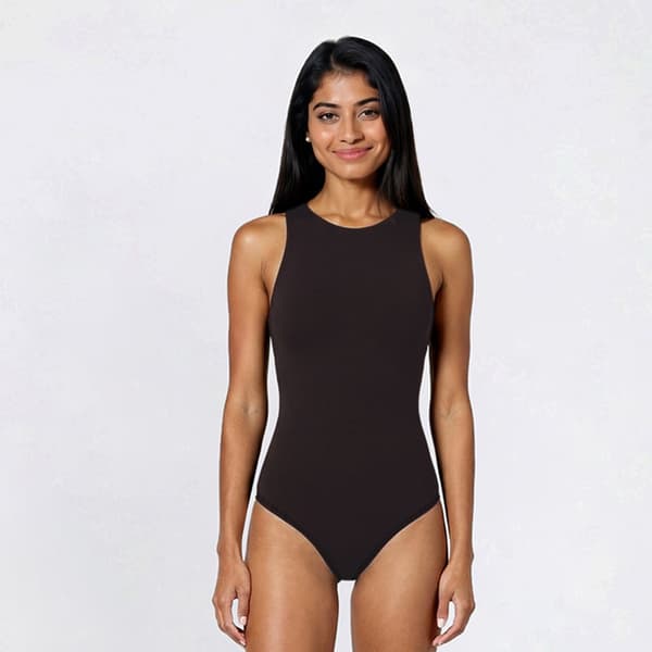 Juniors Derek Heart Double Layer Crewneck Sleeveless Bodysuit - image 