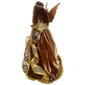 Santa''s Workshop 16in. Black Angel in Leopard Gown Tree Topper - image 3