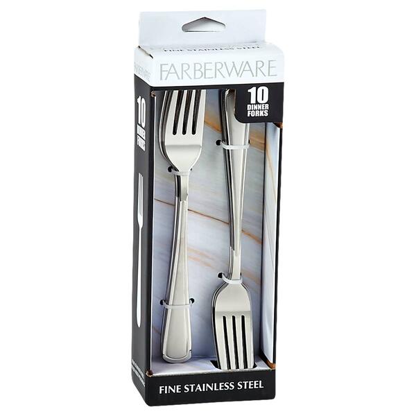Farberware&#40;R&#41; Set of 10 Chelsea Dinner Forks - image 
