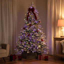 Northlight Real Touch™ 6ft. Pre-Lit Flocked Pine Christmas Tree