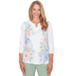 Petites Alfred Dunner St. Augustine Blooming Floral Embroidered - image 1