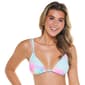 Juniors California Sunshine Tie Dye Bikini Swim Top - image 1