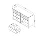 South Shore Ulysses 6-Drawer Dresser - Blueberry - image 5