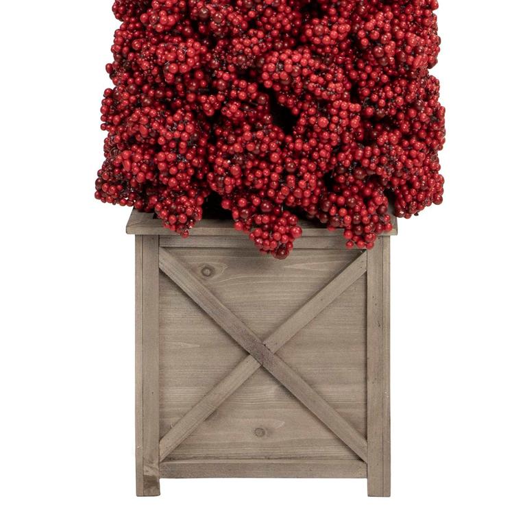 Northlight Seasonal 50in. Berry Cone Potted Christmas Topiary