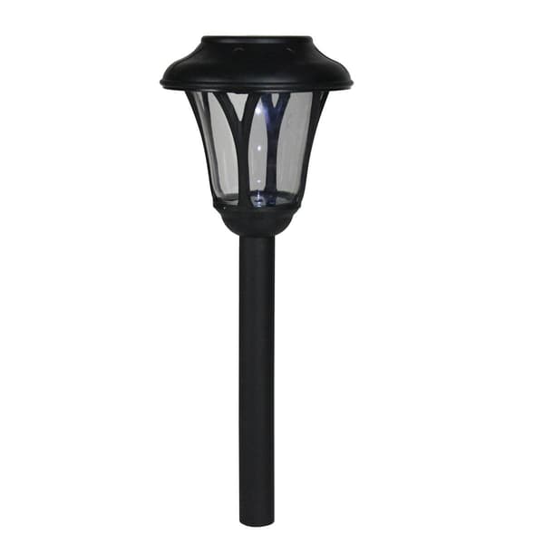 Northlight Seasonal 12in. Black Lantern Solar Light