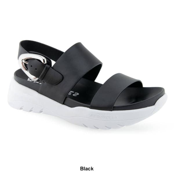 Womens Aerosoles Hari Buckled Strap Flatform Sandals