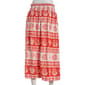 Juniors A. Byer Floral & Shell Mixed Print Smock Waist Midi Skirt - image 2