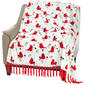 Mountain Ridge Cardinals & Fir Fringe Throw - image 2