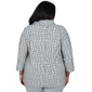 Plus Size Alfred Dunner Vail Feather Yarn Cowl Neck Blouse - image 2